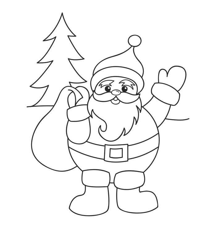 700x775 Best Santa Templates Shapes, Crafts Amp Colouring Pages Free
