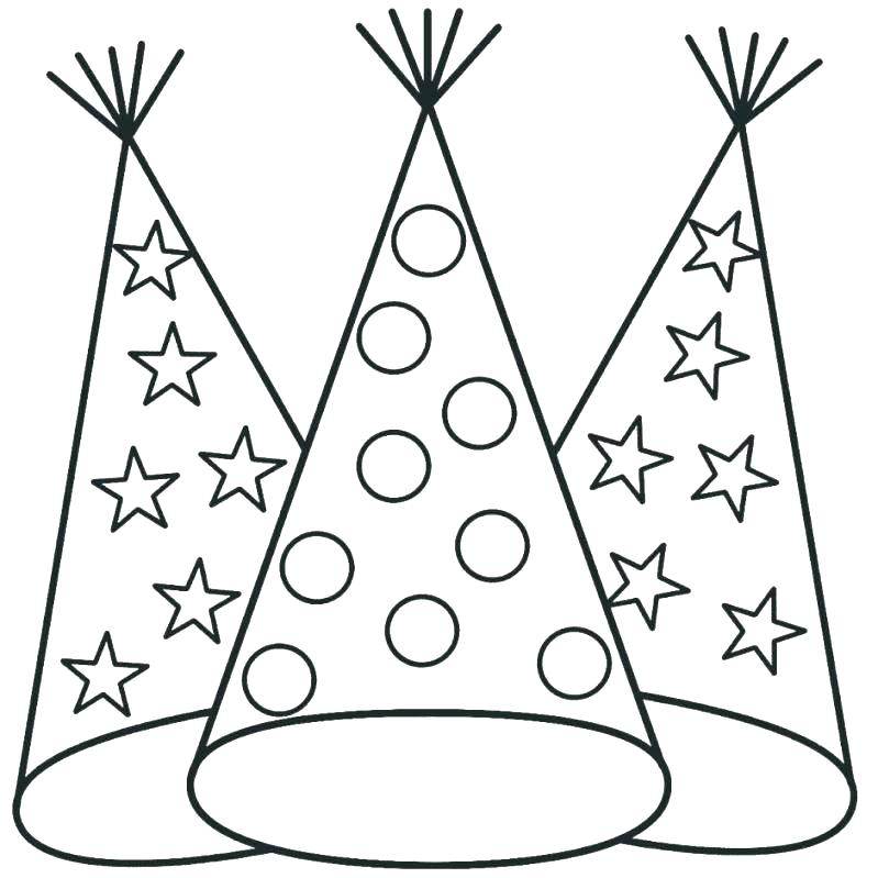 799x799 Santa Hat Coloring Pages Caps In Ca Posted And Hats By Magic Hat