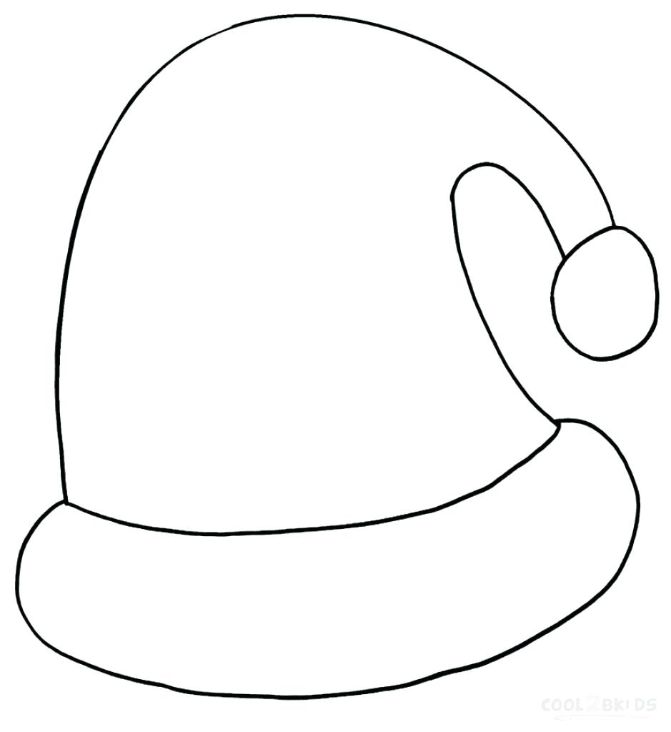939x1024 Promising Santa Hat Coloring Page Winter Snow Sheet 839 Hat