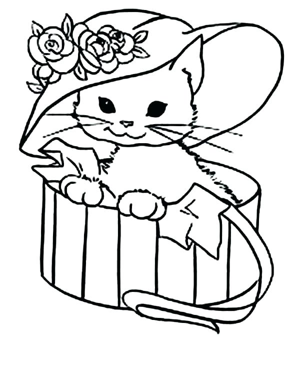 600x733 Santa Hat Coloring Pages