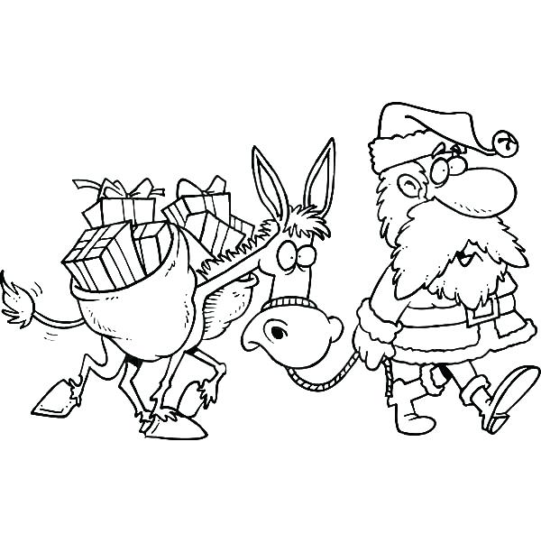 600x612 Santa Color Pages As Coloring Page Santa Sleigh Color Pages