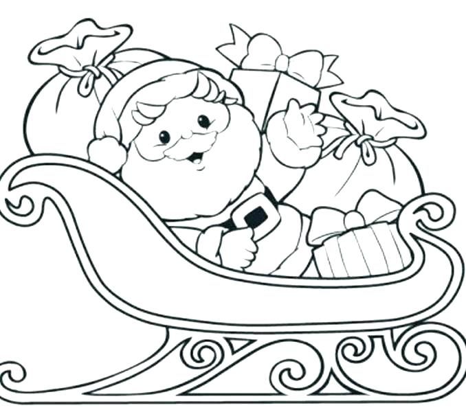 678x600 Coloring Page Santa Sleigh Coloring Page Sleigh Coloring Page