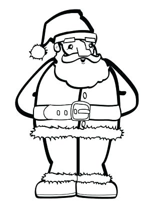 300x421 Santa Claus Printable Coloring Pages Coloring Pages In Addition