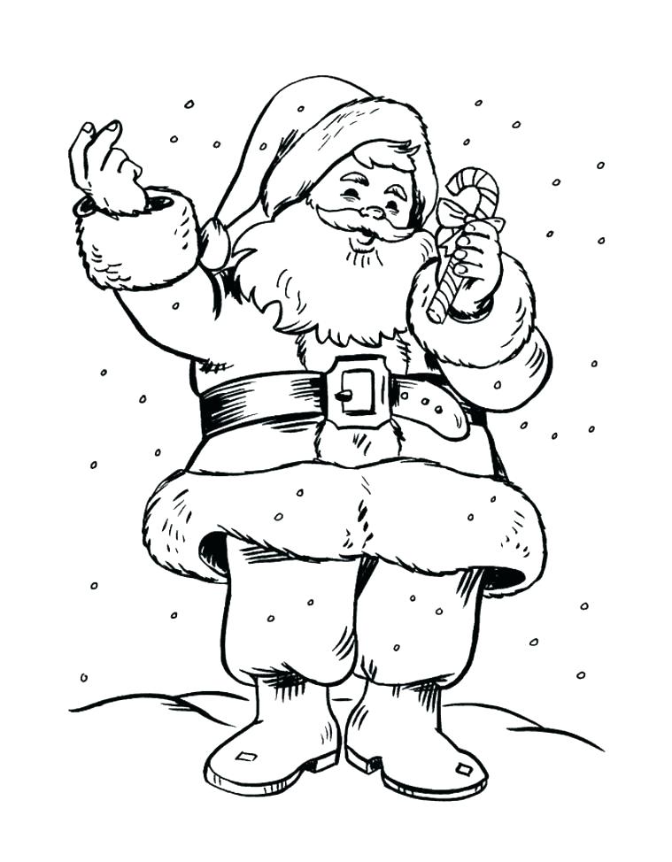 759x974 Santa Color Pages Acting As A Cowboy On Coloring Page Free