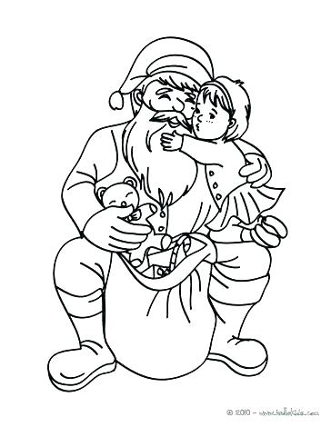 364x470 Santa Sleigh Coloring Page