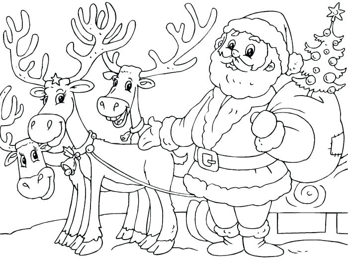 700x522 Christmas Coloring Pages Santa Hippie Coloring Page With Christmas