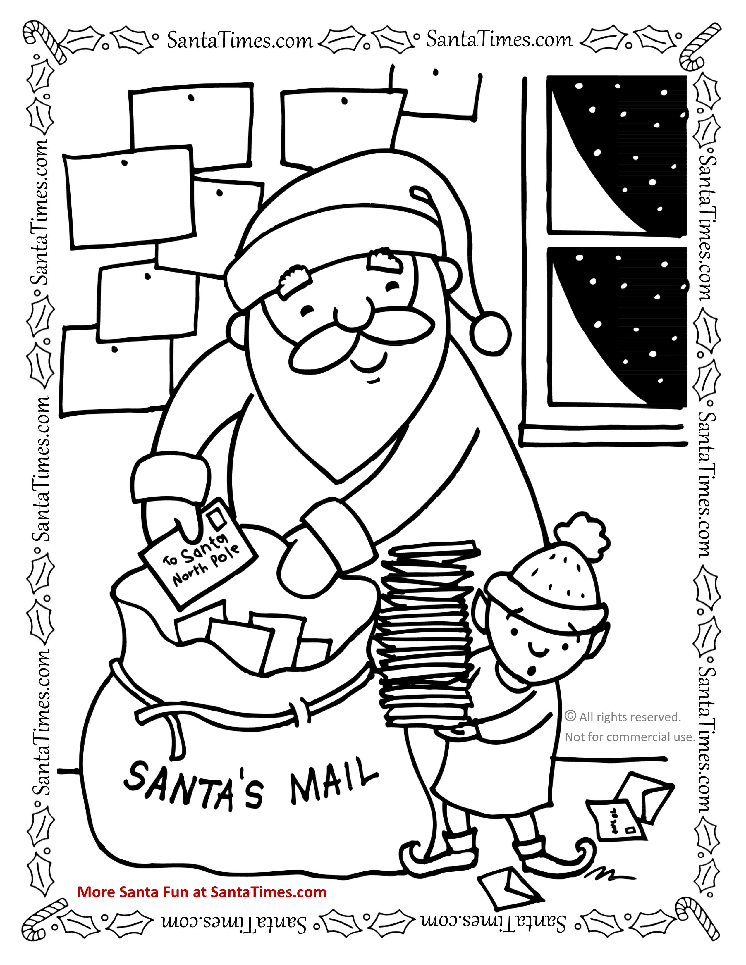 2550x3300 Christmas Coloring Pages