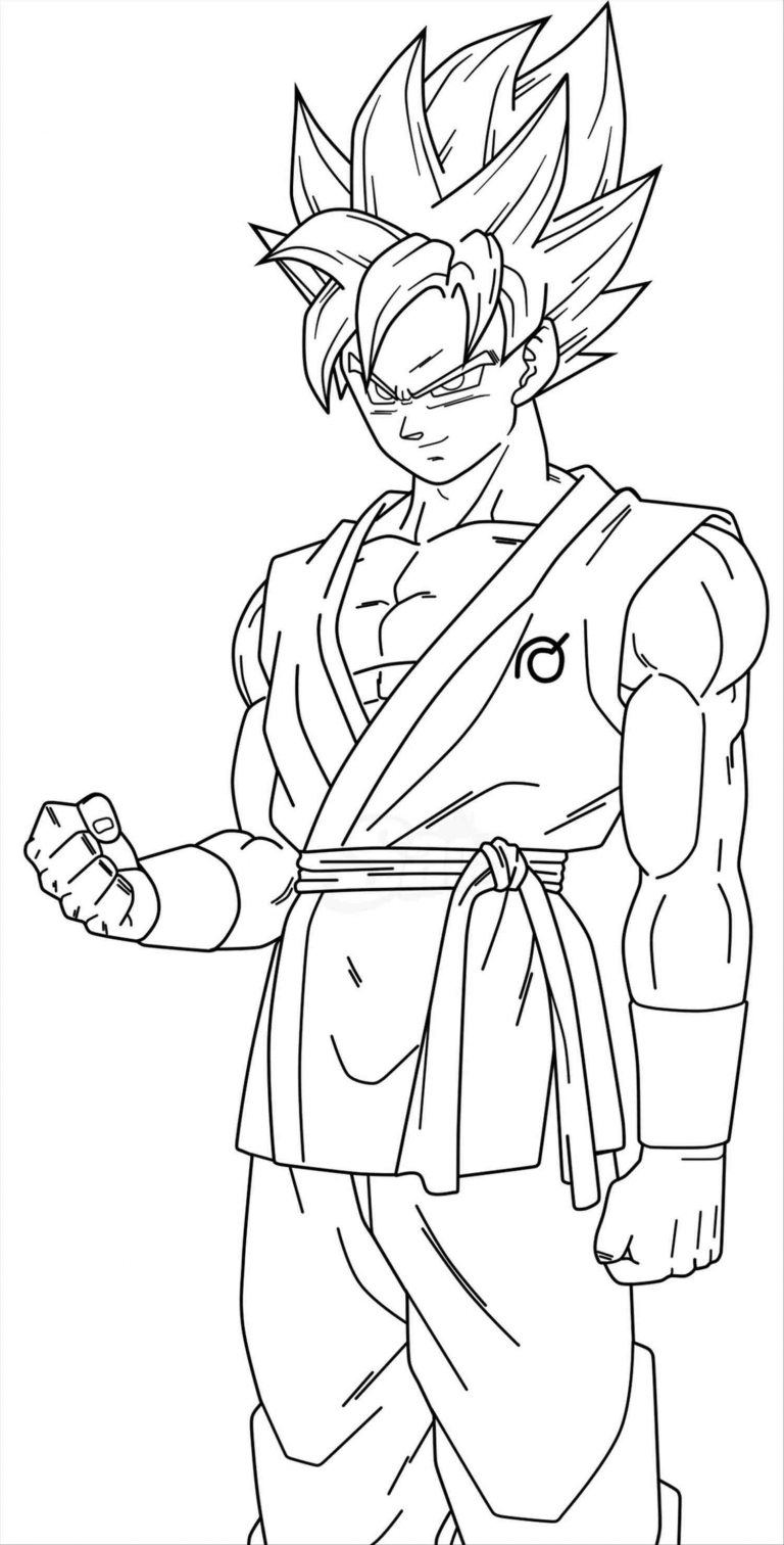 768x1512 Enormous Goku Super Saiyan 1 Coloring Pages