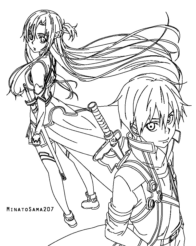 800x1004 Sword Art Online Coloring Pages Jacb Me Unbelievable Asuna