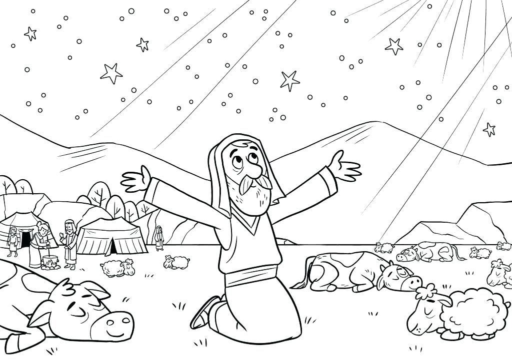 1024x725 Abraham And Sarah Coloring Page Coloring Pages Kids Coloring