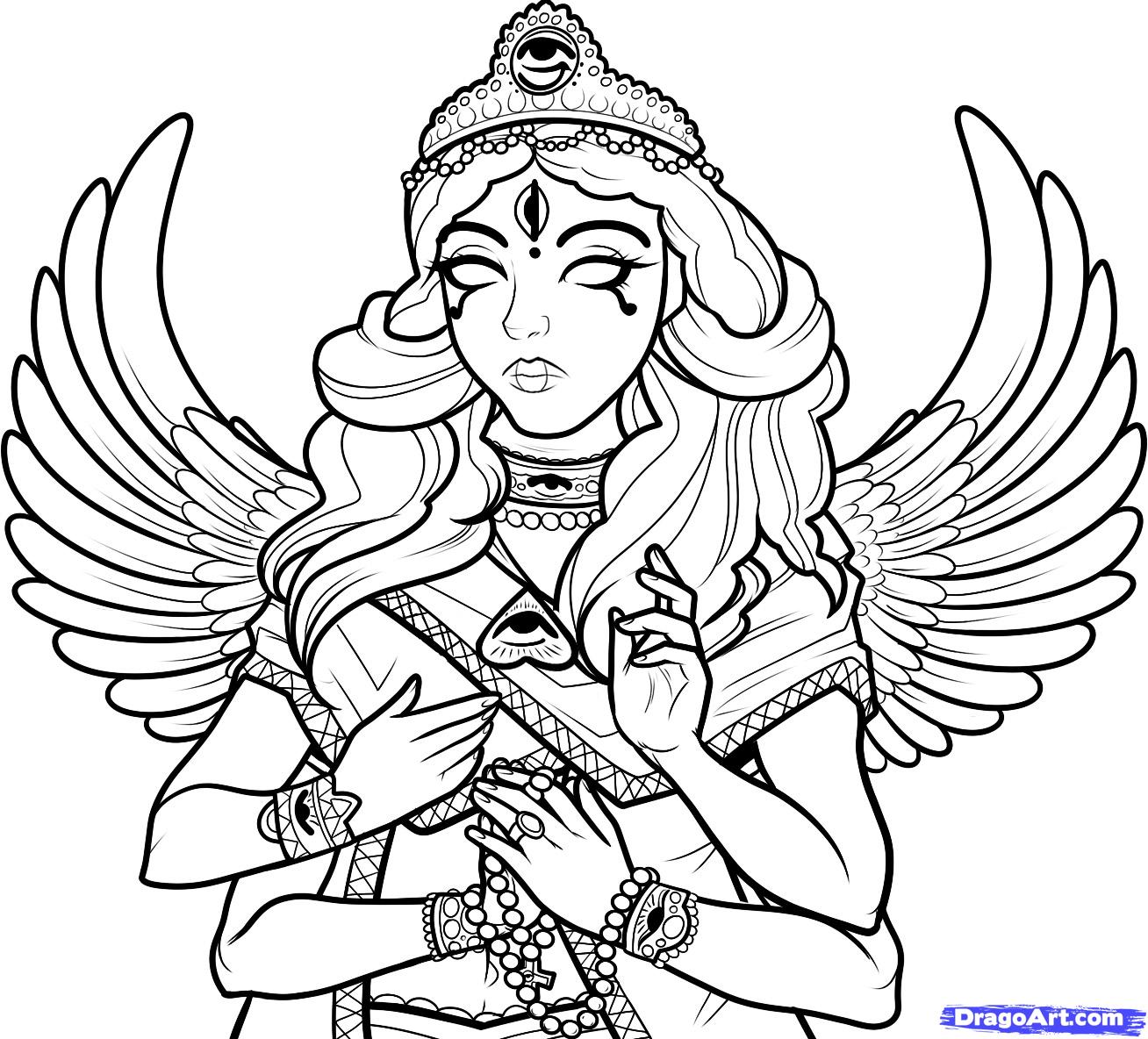 1308x1184 Hinduism Coloring Pages Hindu God And Goddess Coloring Pages