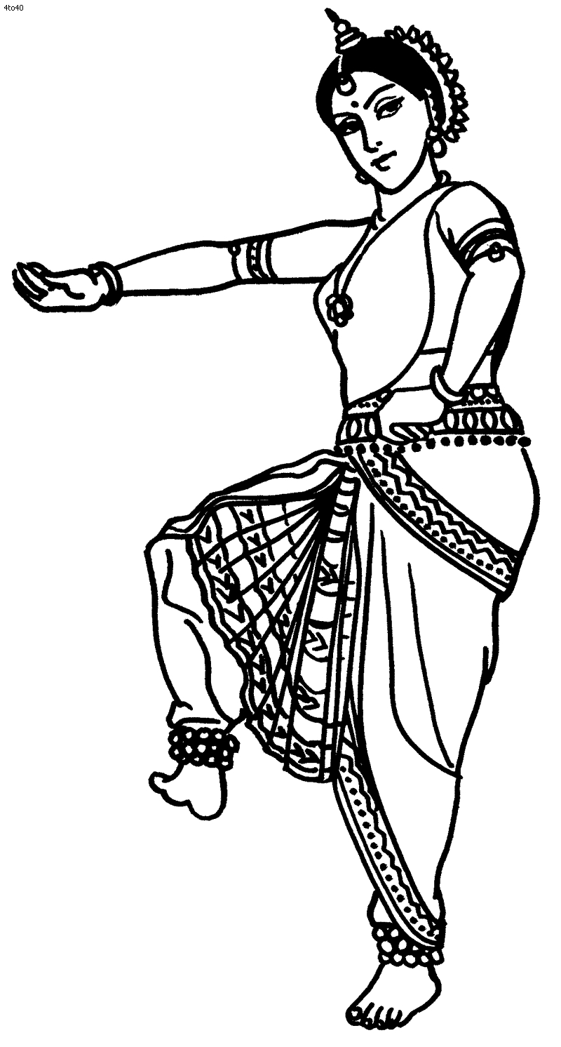 800x1492 Fresh Bharatanatyam Coloring Pages Saraswathi Design Great