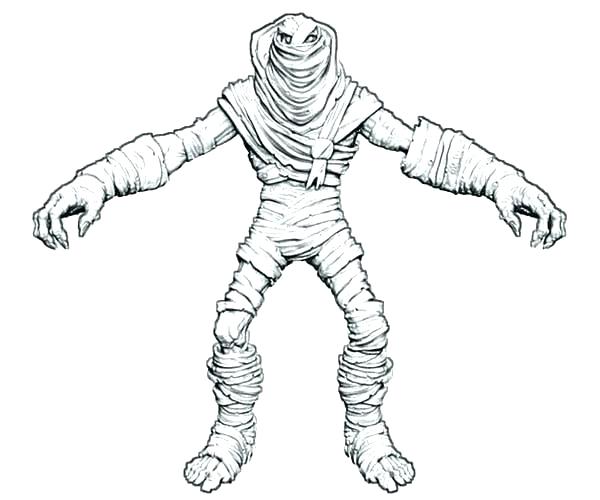 600x500 Mummy Coloring Page Mummy Coloring Pages Party Printable Ancient