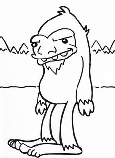 236x324 Big Foot Coloring Pages To Print Out