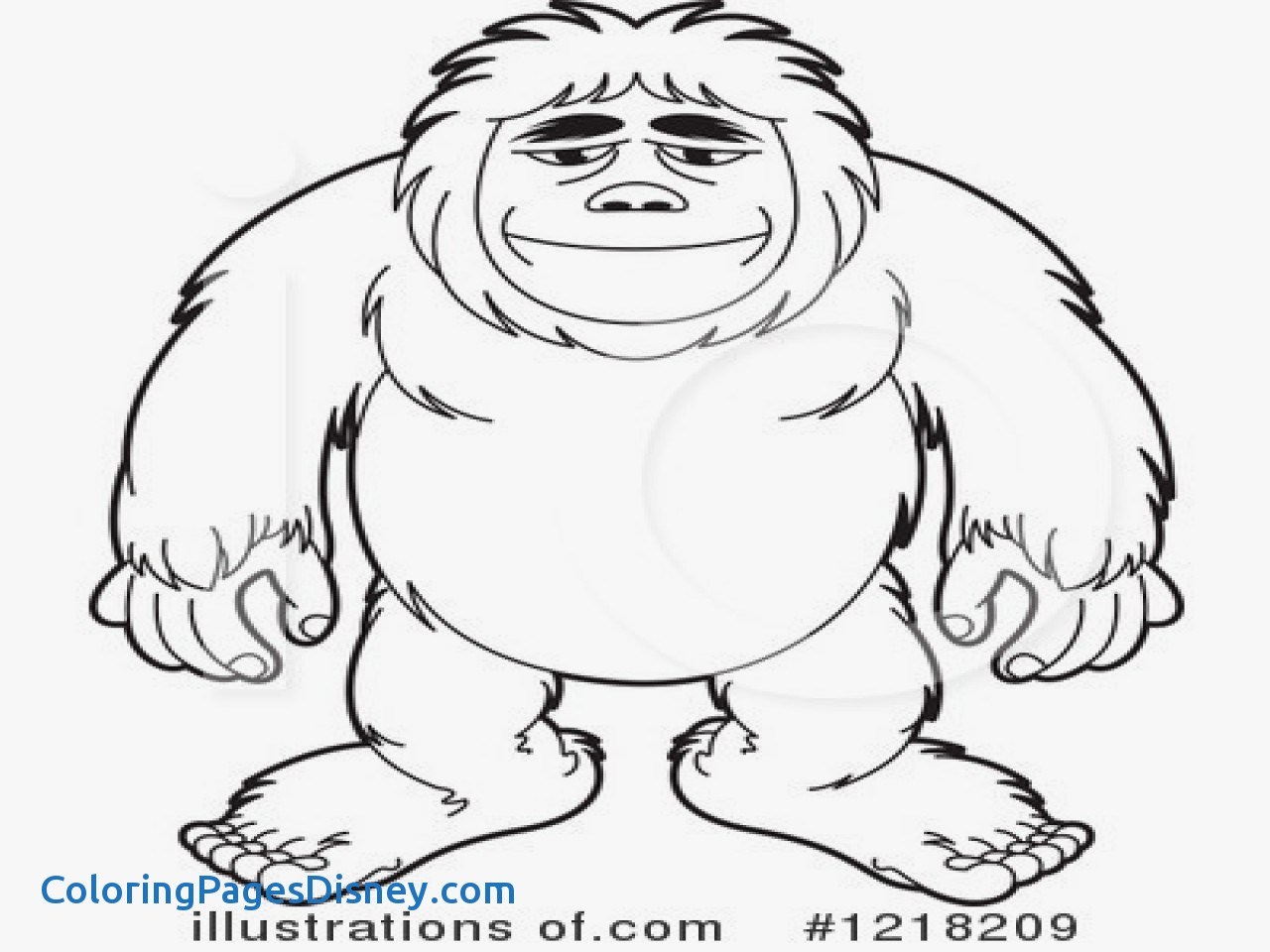 1280x960 Yeti Ampamp Bigfoot Coloring Pages New Sasquash Colouring Pages