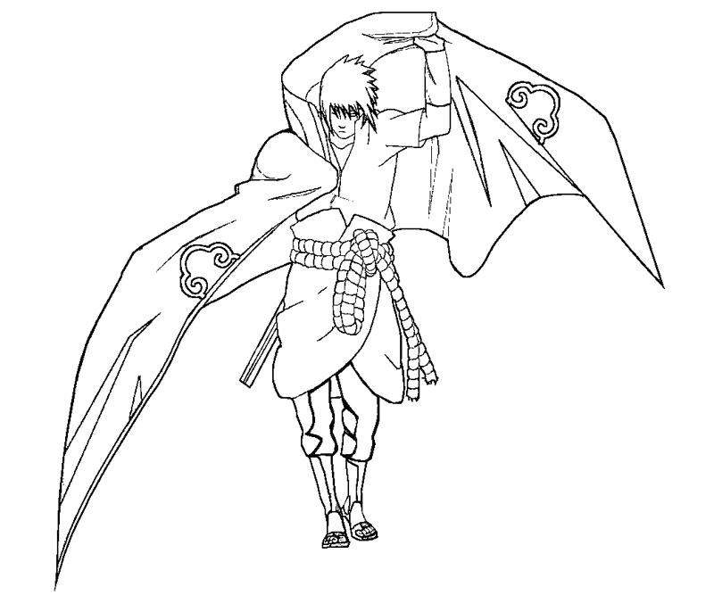 800x667 Uchiha Sasuke Colouring Pages