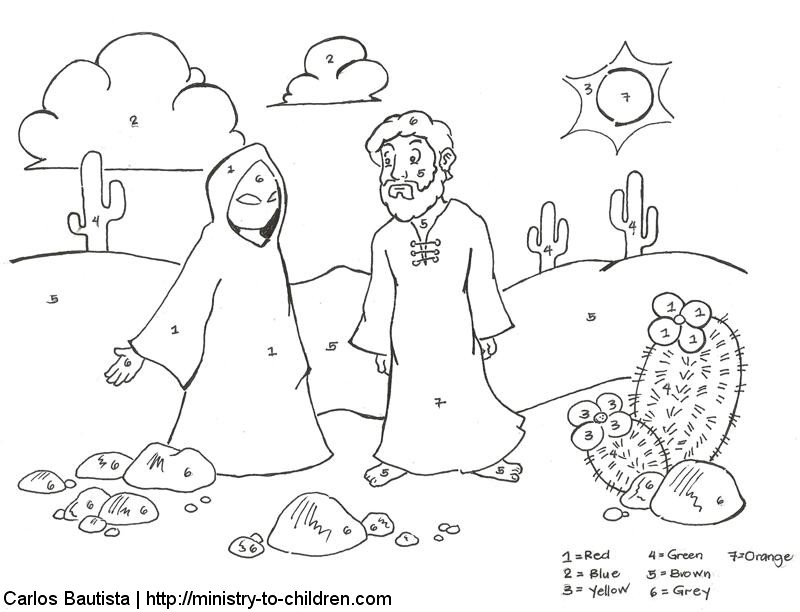 800x612 Jesus Overcomes Temptations Coloring Pages Free Printables