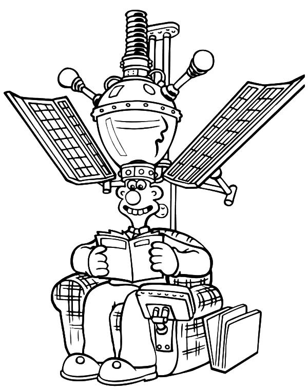 600x762 Wallace And Gromit Hightech Arm With Satellite Chair Coloring