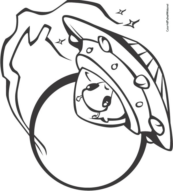 600x661 Coloring Pages Of 4 Satellite It's World Ufo Day!