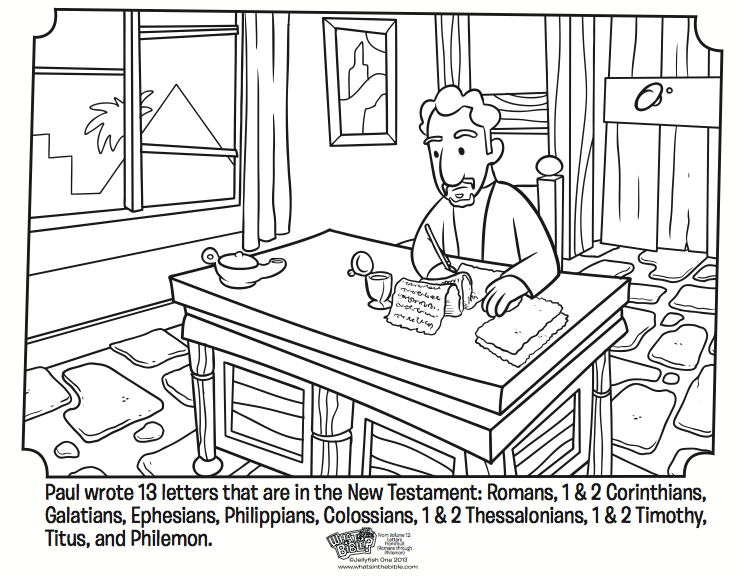 741x577 Kids Coloring Pages Bible Paul