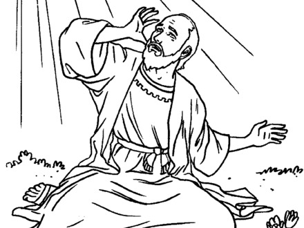 440x330 Perfect Saul On The Road To Damascus Coloring Page Inspiration