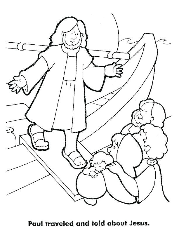 613x863 Saul Becomes Paul Coloring Pages Acts Third Journey Traveled Told
