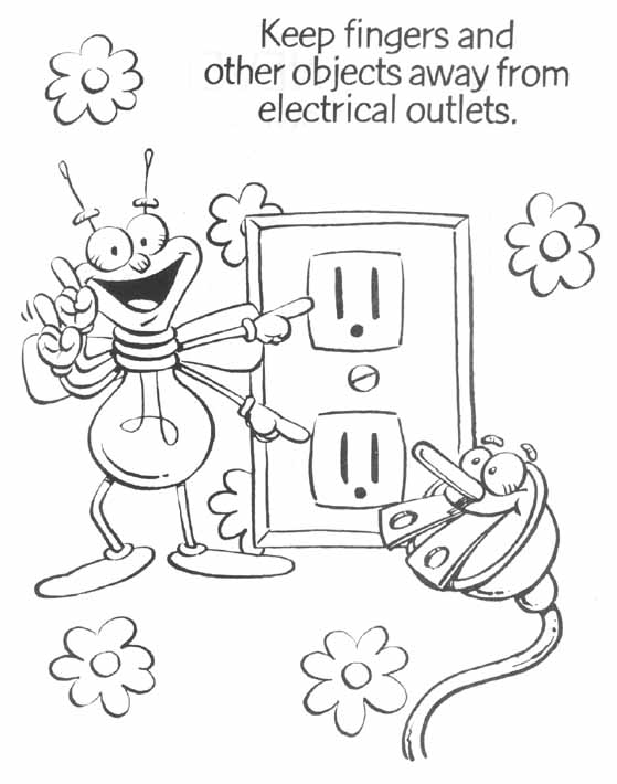 559x710 Save Electricity Printable Coloring Page For Kids, Electricity
