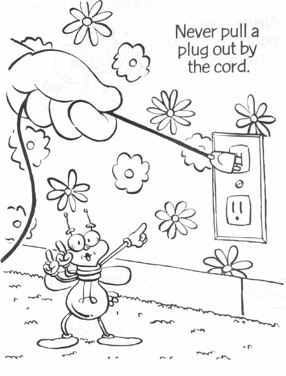 561x736 Static Electricity Colouring Pages