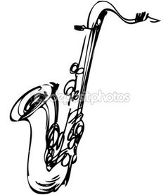 236x276 Drawn Saxophone Color