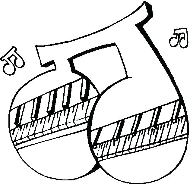 630x611 Instrument Coloring Pages Music Musical Instruments Saxophone