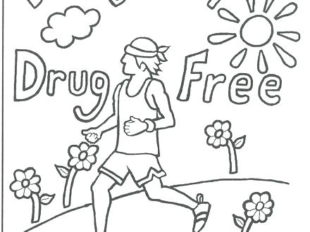 440x330 Free No Smoking Coloring Pages Sheets People Doing Drugs Stand Up