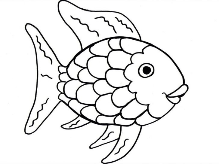 728x546 Fish With Scales Coloring Page