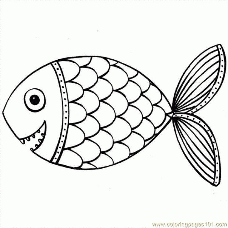 730x730 Preschool Coloring Page Of Rainbow Fish Free Printable Bsf