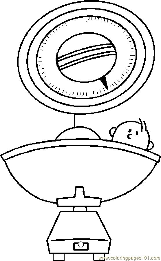 556x900 Baby Scale Coloring Page