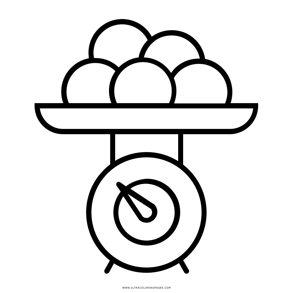 1000x1000 Scale Coloring Page