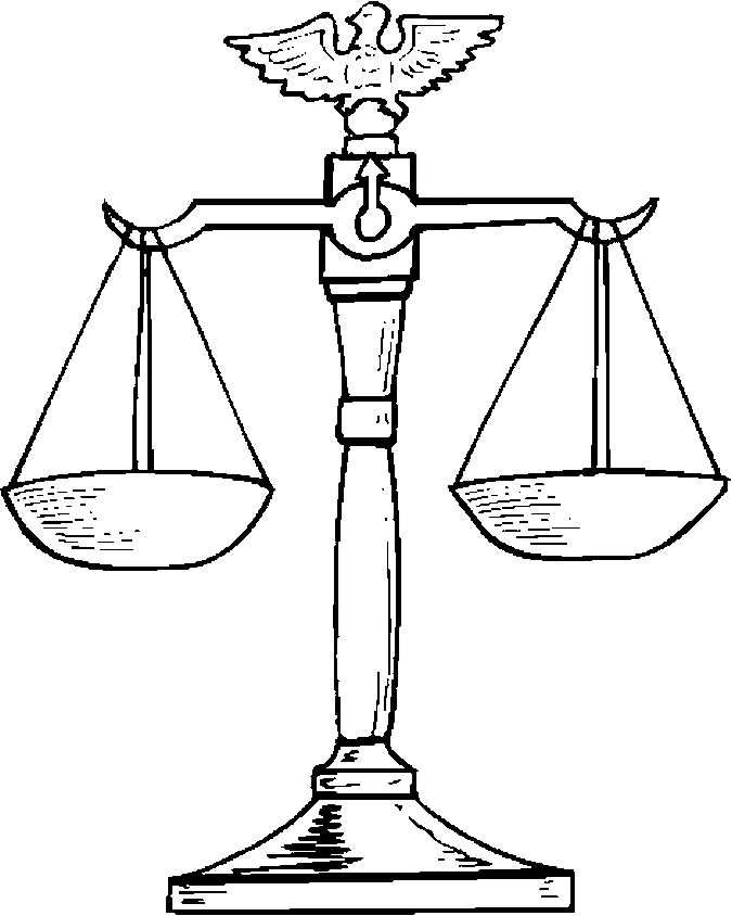 675x844 Balance Scale Coloring Page