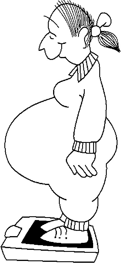 417x900 Coloring Pages Of Pregnant Woman On Scale Page