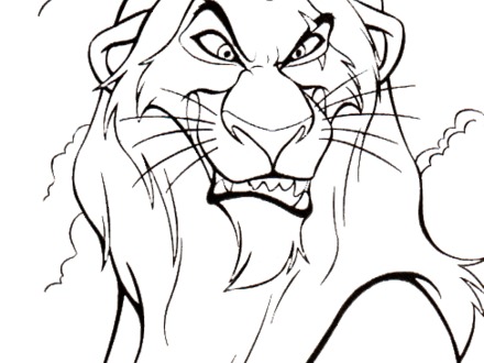 Scar Coloring Page
