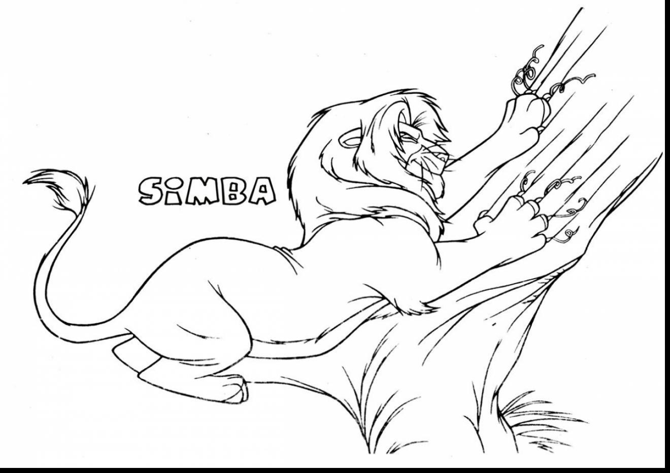 1320x932 Mufasa Coloring Pages Best Free Lion King Scar Design 18