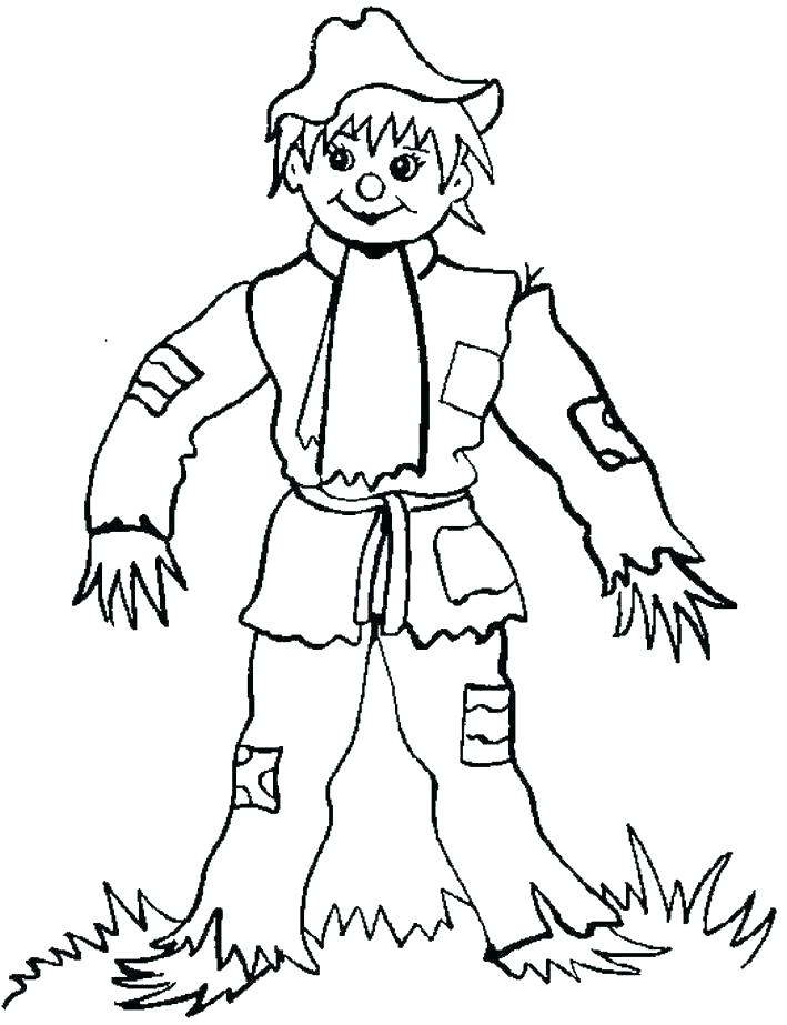 709x923 Free Printable Scarecrow Coloring Pages Scarecrow Coloring Pages