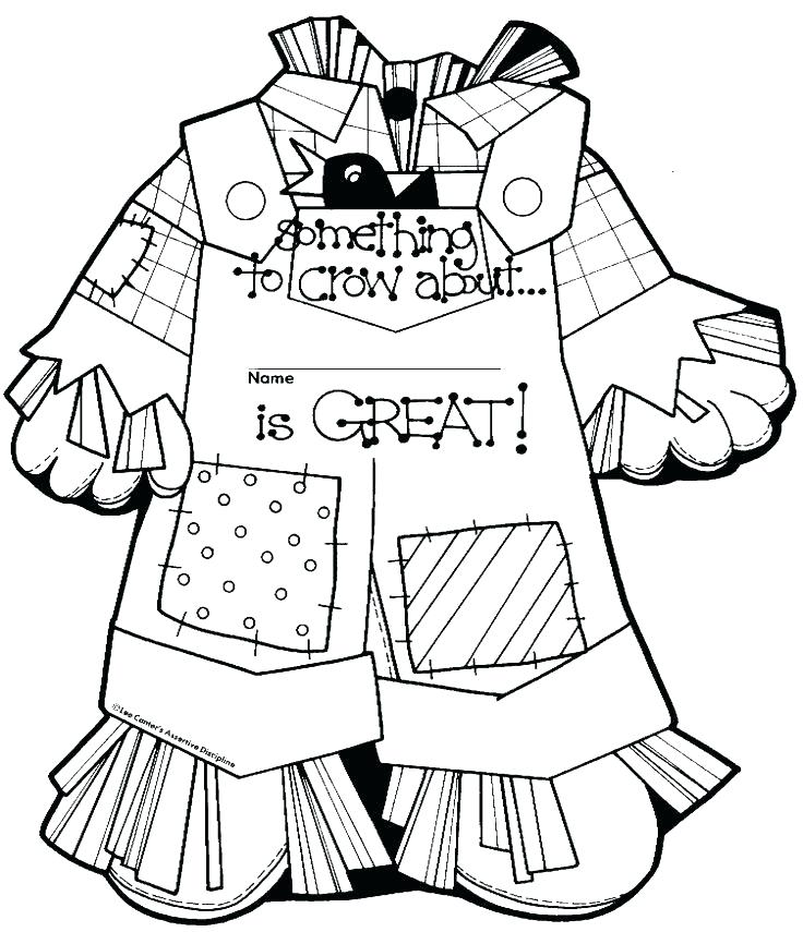 736x855 Scarecrow Coloring Pages