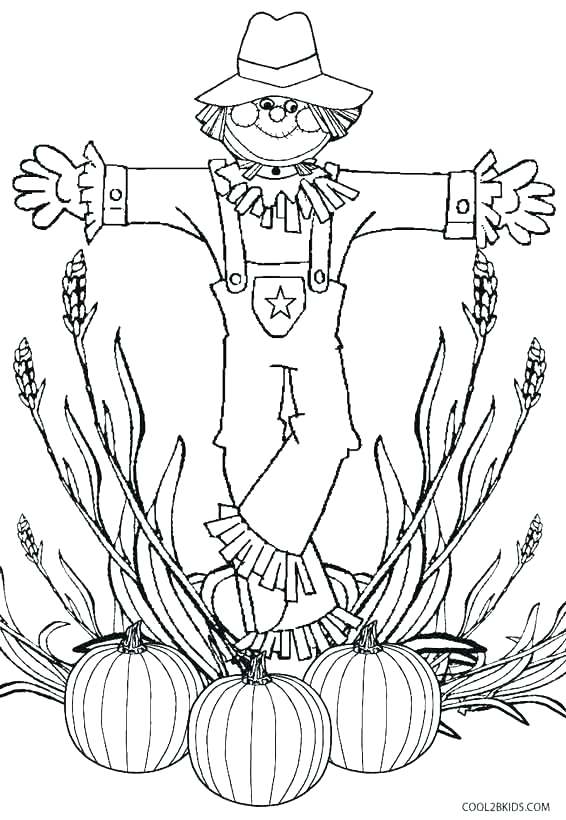 566x820 Scarecrow Coloring Page Scarecrow Coloring Pictures Scarecrow