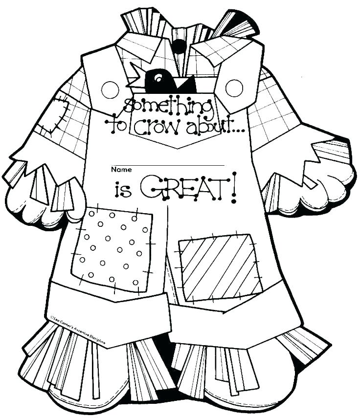 736x855 Free Scarecrow Coloring Pages Scarecrow Coloring Page Scarecrow