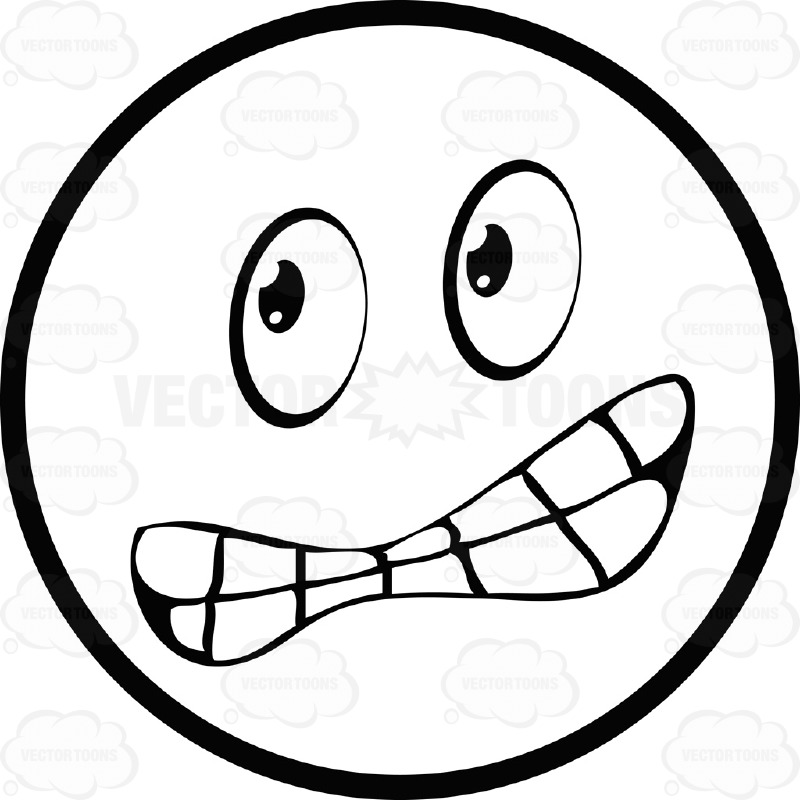 800x800 Cartoon Scared Face Clipartsco Scared Face Coloring Page