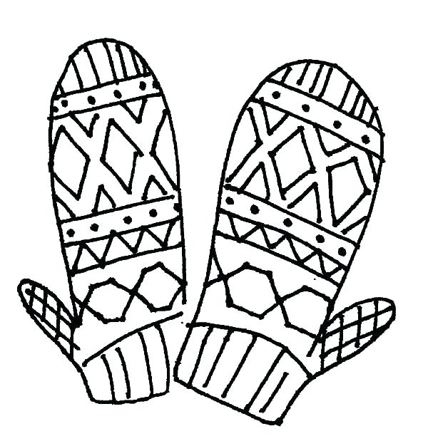 600x626 Scarf Coloring Page Winter Scarf Colouring Page