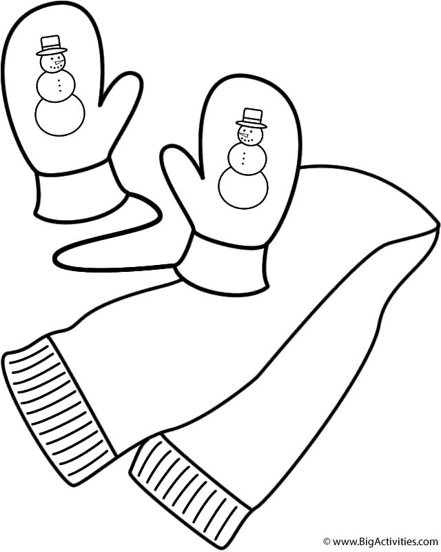 640x800 Scarf And Mittens