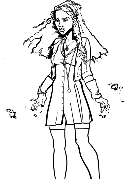 504x720 Scarlet Witch, Colouring Page By Crow29803