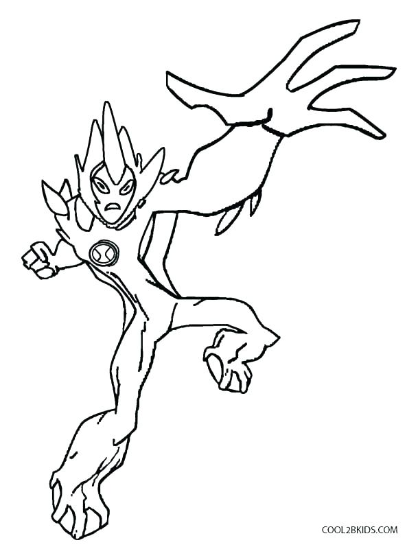 Scary Alien Coloring Pages