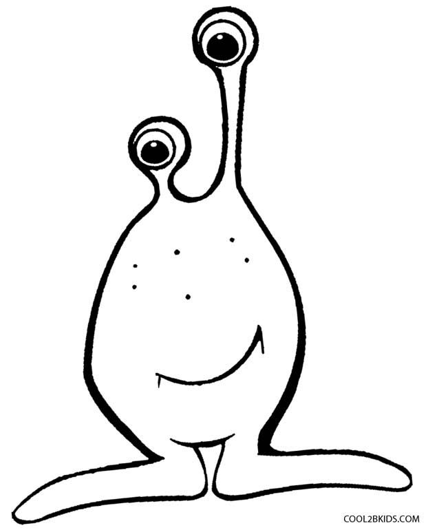 622x770 Printable Alien Coloring Pages For Kids Cool2bkids Space