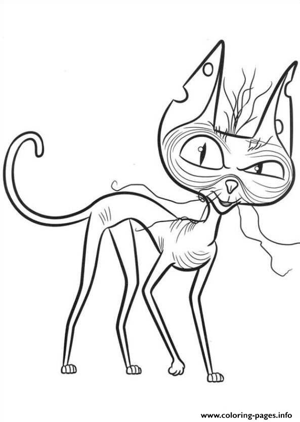 593x832 Scary Cat Coloring Pages Scary Cat Secret Life Of Pets Coloring